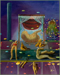 God in the abdomen 41x53 cm
 - Guden i buken | oil on canvas